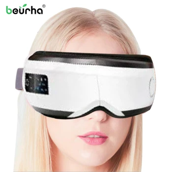 

Bluetooth Vibration Eyes Massager Electric Machine Air Pressure Heated Massage Music Massagem Glasses Usb Rechargeable For Realx