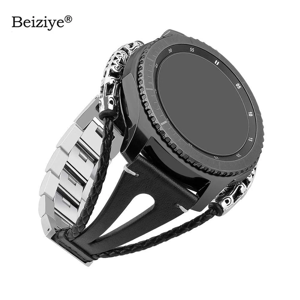 22mmVintageLeatherWatchBandForSamsungGalaxyWatch46mm