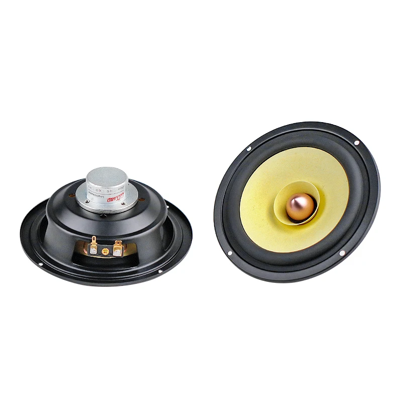 5.25Inch Full Range Speaker NdFeB Tweeter Mid Woofer Cotton Linen Fibe Cone for Meeting Background Audio Unit 1Pairs