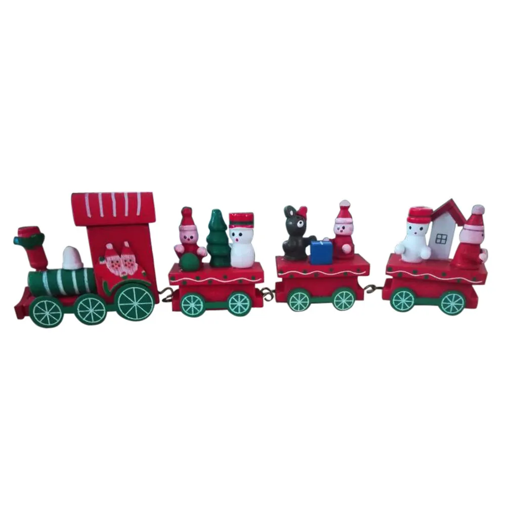 Рождественские деревянные игрушки поезд Рождественский инновационный подарок детские игрушки для детей Подарки Diecasts& Toy Vehicles Adornos de navidad