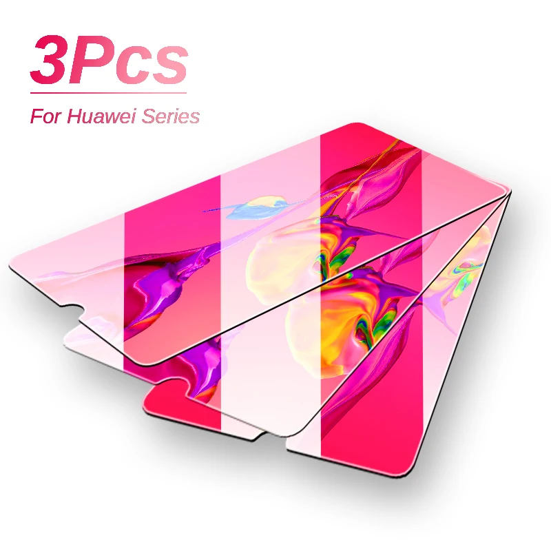 

Glass on for huawei P20 pro P30 lite Screen Protector film for huawei p smart Z y9 prime 2019 Protective Glass huawey P30 light