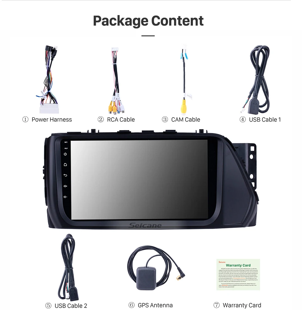 Sale seicane 9 inch Android 8.1 Car Multimedia Player for Hyundai VERNA 2017 Bluetooth Radio with GPS Wifi Mirror Link USB SWC DVR 17