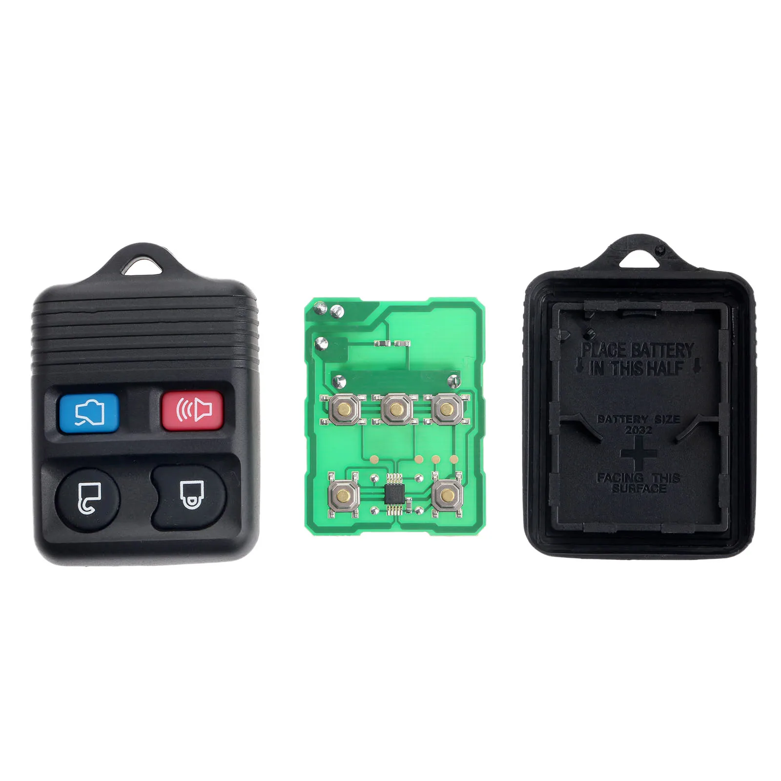 Yetaha 4 Button Car Remote Key For Ford Explorer Focus Freestar