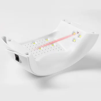 

1PC Smart Sensor Manicure Lamp Portable Mini UV Nail Gel Polish Quick Drying Lamp for Women Ladies Girls (White)