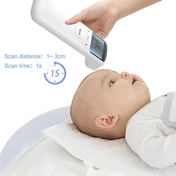 

Baby/Adult Handheld Infrared Thermometer Forehead Body Temperature Meter Measuring LCD Backlight Display EasyTo Read FP8