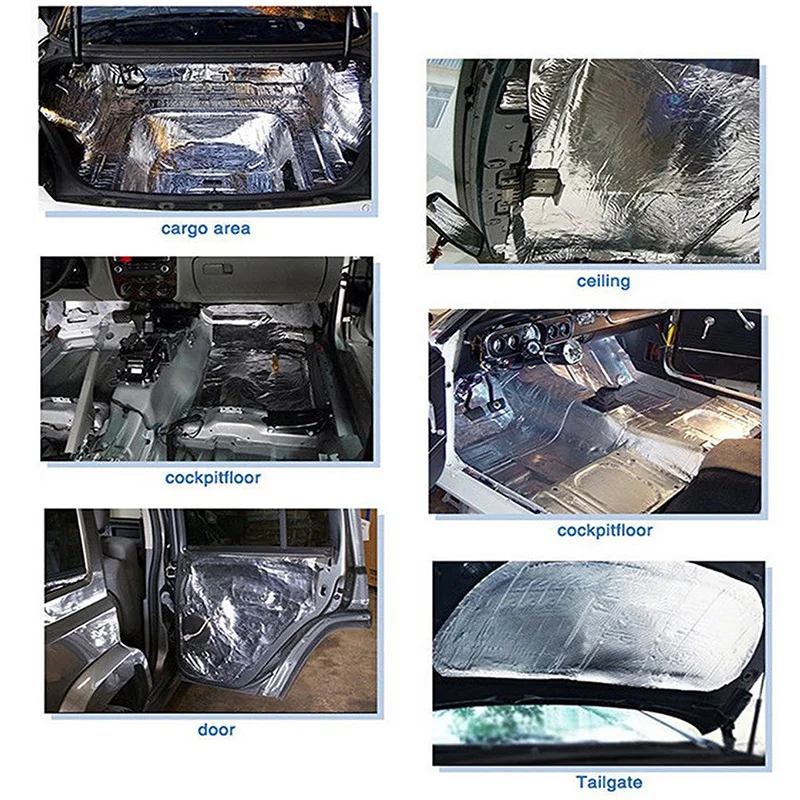 50*30 см автомобиль тепла шумоизоляция изоляции пены коврик для BMW E46 E90 E60 E36 F20 X5 Ford