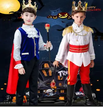 

kids Prince Costume for Children Halloween Cosplay The King Costumes Children's Day Boys Fantasia European royalty clothing