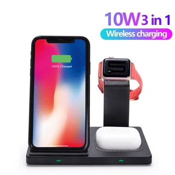 

3 in 1 Fast Wireless Charger Charging Dock Station For Apple Watch 5 4 3 2 1 for iPhone 11 Pro XS MAX XR X 8 for AirPods Pro 2 1