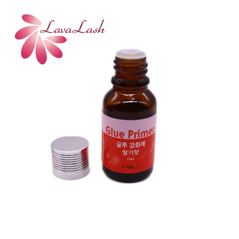 

Korea Lash Primer Glue for Eyelash Extensions Application Strawberry Banana Scent 15ml False Lash Adhesive Makeup Tools Shop