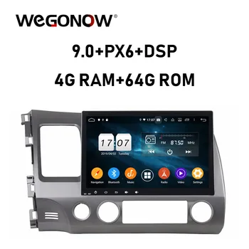 

PX6 DSP 10.1" HD Android 9.0 For Honda CIVIC 2006-2011 8 Core 4GB RAM 64G ROM Car DVD Player GPS navi map RDS Radio wifi BT5.0