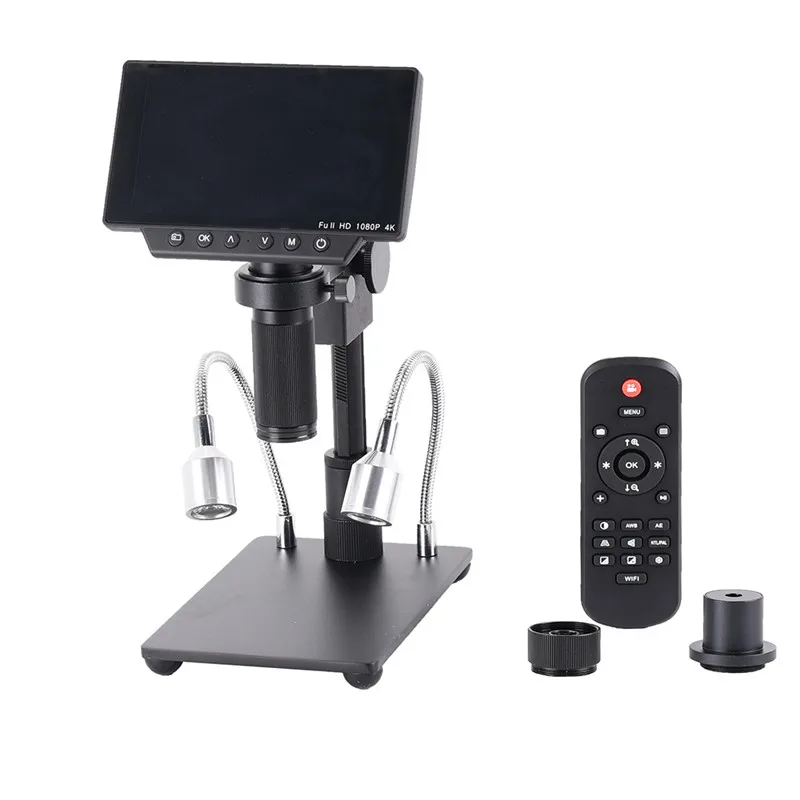 

HY-1080 34MP 4K Soldering Microscopes Camera Industrial Maintenance Digital Display Electronic Microscope Magnifier 150X