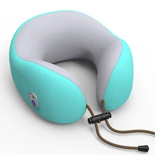 Мягкая дорожная подушка для шеи, электрическая терапия, u-образная подушка для дома, офиса, для сна, массажная подушка, подголовник, для отдыха, для сна, портативная, для вождения