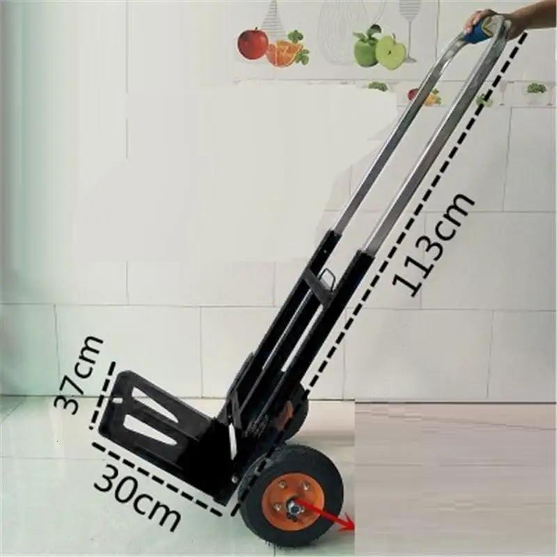 MODEL Q La Compra Carro Verdulero Shopping Roulant Table Chariot De Courses Avec roulets Carrello Cucina Mesa Cocina Кухонная Тележка - Цвет: MODEL Q