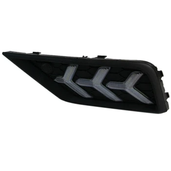 

LED Daytime Running Fog Lights Turn Indicator Bumper DRL Fit for Tiguan 17-18 (Right)