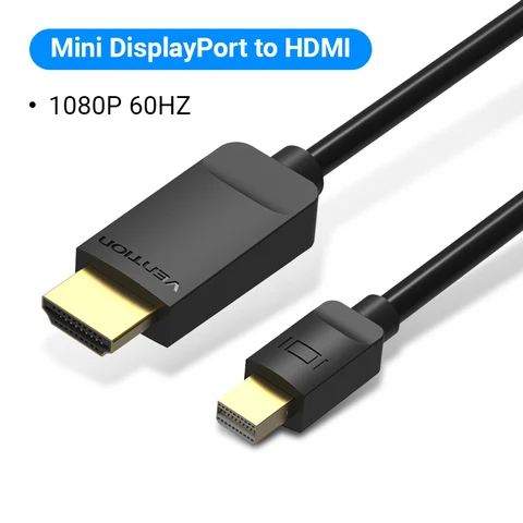 Mini DisplayPort to HDMI Cable 4K Thunderbolt to HDMI Cable for MacBook Air Pro Surface Monitor Projector Mini DP to HD