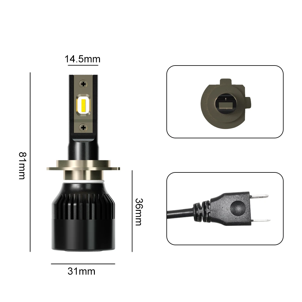 12V H4 Автомобильный светодиодный фонарь H7 светодиодный 12000lm 110W 6000K Лампа H1 H3 H8 H11 противотуманная фара без ошибок авто мотоцикл фары