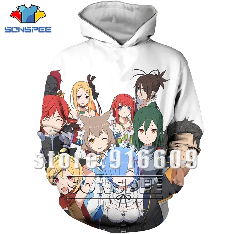 26 Унисекс Модный 3D принт Re: zero Твин горничной Рам худи rem Повседневный пуловер Толстовка аниме Твин горничной Harajuku рок толстовка с капюшоном - Цвет: 26
