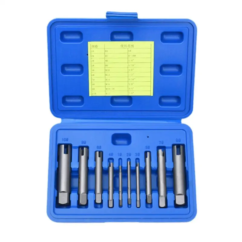 5pcs Broken Tap Extractor Alloy Steel Removal Tool Kit Removes 3 to 20mm Taps 