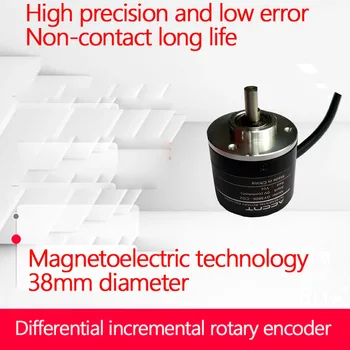 

Long Line Drive TTL Output 5V Differential Magnetoelectric Incremental Rotary Encoder ABZ Phase Quadrature 512 Line Pulse