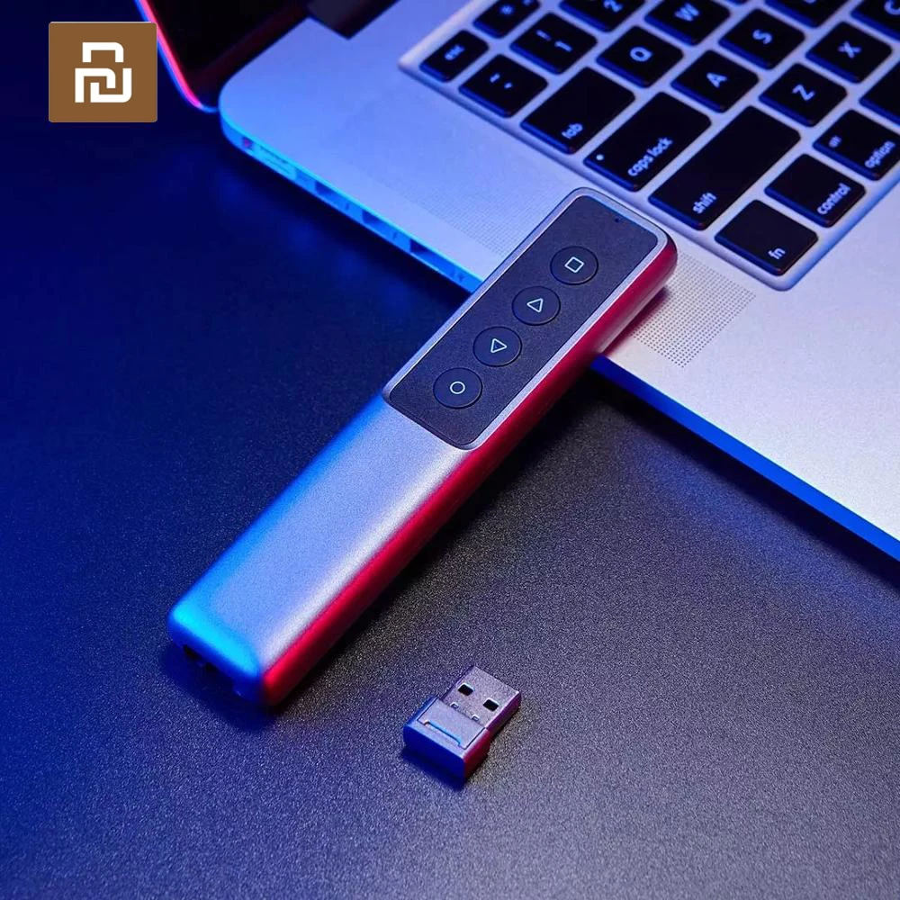  Youpin GUILDFORD Беспроводная презентационная Лазерная флип ручка PPT, лазерная ручка для презентаций с USB приемником 