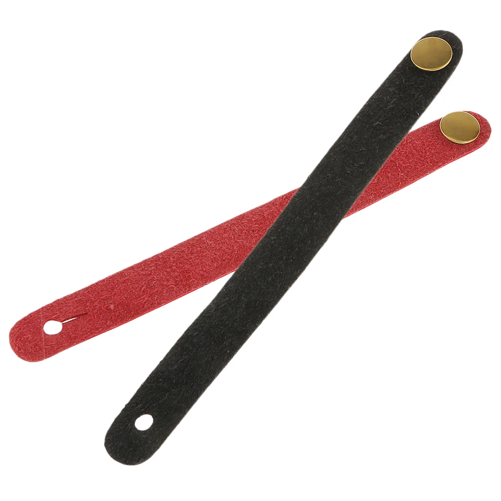 2pcs Microfiber Leather Strap Hook Button for Acoustic/Folk/Classic Guitar