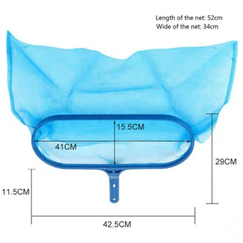 

Swimming Pool Pond Hot Tub Mesh Leaf Deep Net Skimmer Rake Mesh Durable Cleaning Tool HG99