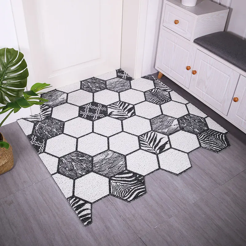 

Entrance DoorRug Carpet Door Rug Silk Loop Rug Nordic Minimalist Anti-Slip Indoor Kitchen Bathroom Home Custom