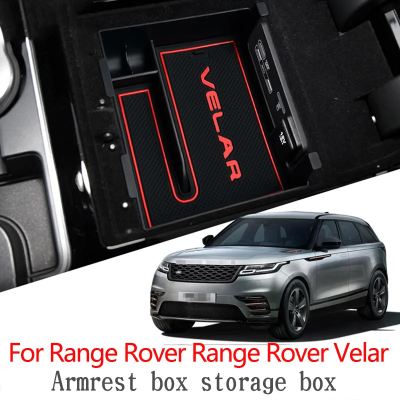 Автомобильный Центральный ящик для хранения дверь телефон ящик в подлокотнике для перчаток для Land Rover Range Rover VELAR аксессуары