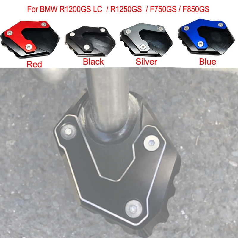 

F750GS F850GS CNC Aluminum Kickstand Foot Plate Side Stand Extension Pad Enlarge Extension For BMW R1200 GS LC 14-18 , R1250GS
