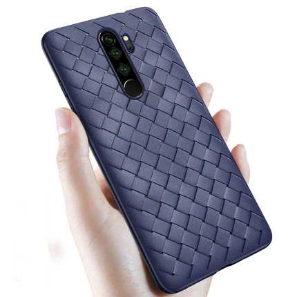 blue Для Xiaomi Redmi Note 8 Pro чехол Роскошный BV сетка Ткачество тонкий мягкий защитный чехол для Xiaomi Redmi Note 8 8pro note8 - Цвет: blue