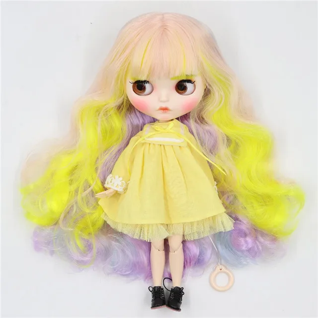 doll dress shoes ICY factory blyth кукла 1/6 bjd белая кожа суставное тело новое матовое лицо, резные губы с бровью, 30 см, 330BL708/4006/6005/2352/3208 - Color: doll dress shoes