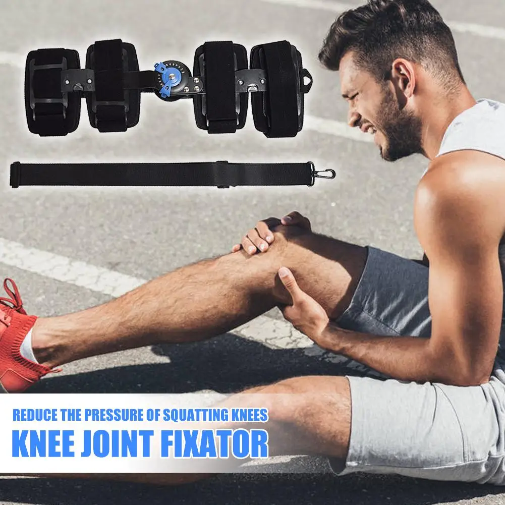 

Adjustable Knee Joint Fixator Wrap Around Hinged Knee Brace Support Bracket high strength plastics Support Knee Arthrosis Protec