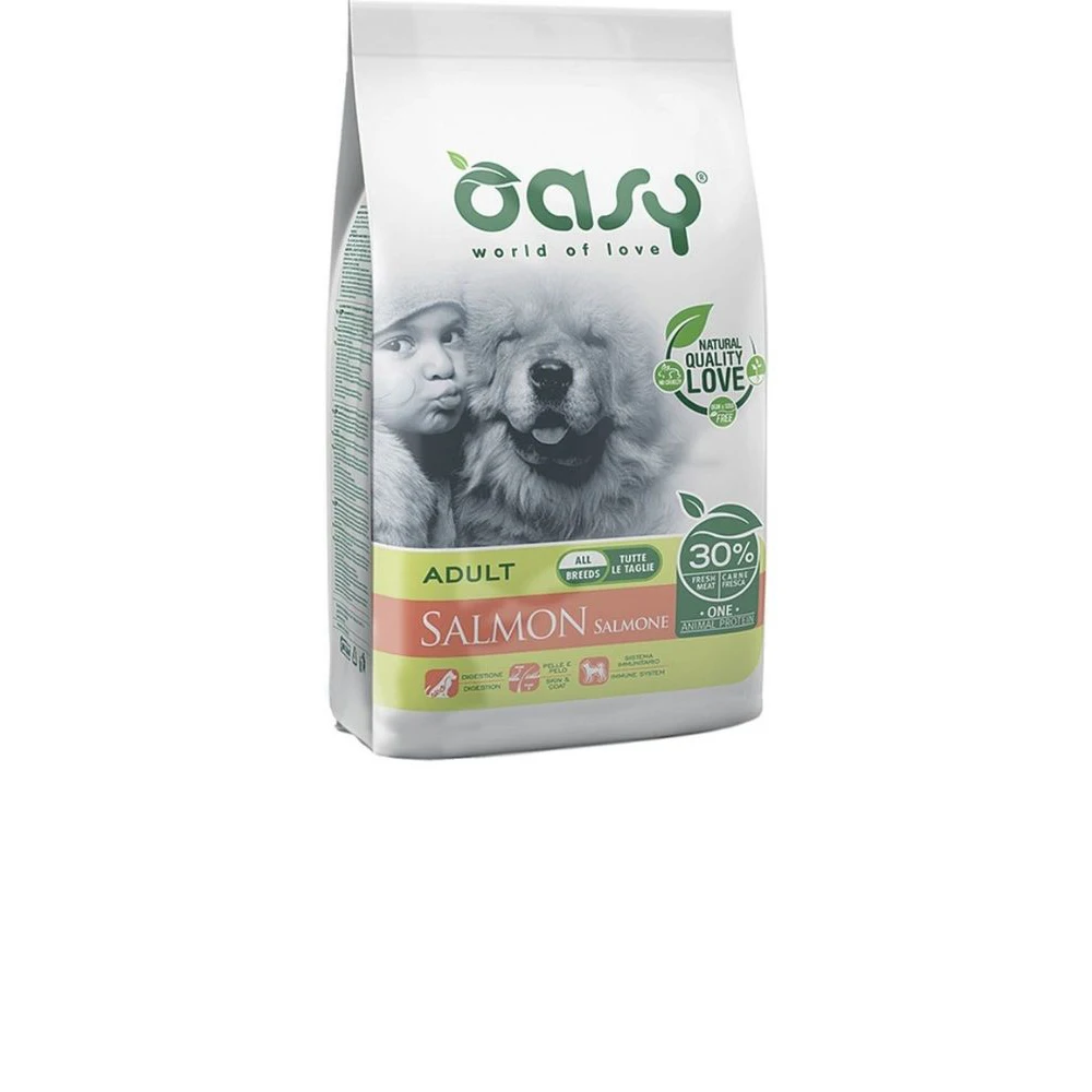 Oasy Dry Dog OAP Adult All Breed Salmon сухой корм для взрослых собак всех пород с лососем 12 кг | Дом