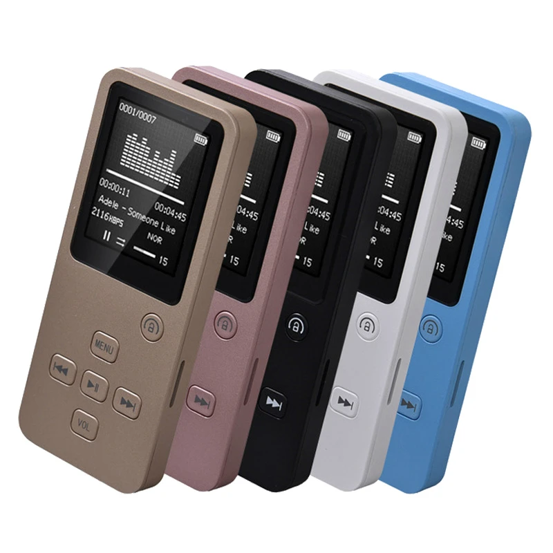 

Bluetooth Lossless Sound Quality MP3 Player 1.8 Inch Screen FM Radio mini HiFi Portable Music Players Support SD Card 32GB MP3