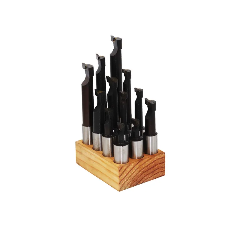 18mm 12PCS Hard Alloy Shank Boring Bar Boring Cutter Set Carbide Tipped Bars For 3 Inch75mm Head