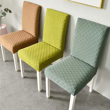 

1/4/6 Pcs Nordic Dining Chair Cover Spandex Elastic Chair Slipcover Case for Wedding Banquet Dining Room Stretch Seat Covers New