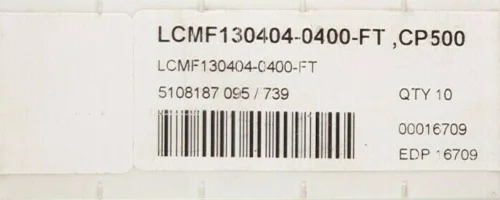 10 шт. вставки карбида LCMF130404-0400-FT CP500