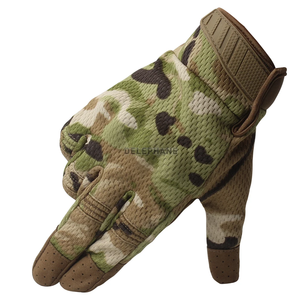 Camouflage NA02 Зимние мужские перчатки для вождения, для мужчин, для телефона, с сенсорным экраном, регулируемые, Нескользящие, для мотоцикла, для велоспорта, для верховой езды - Цвет: Camouflage NA02