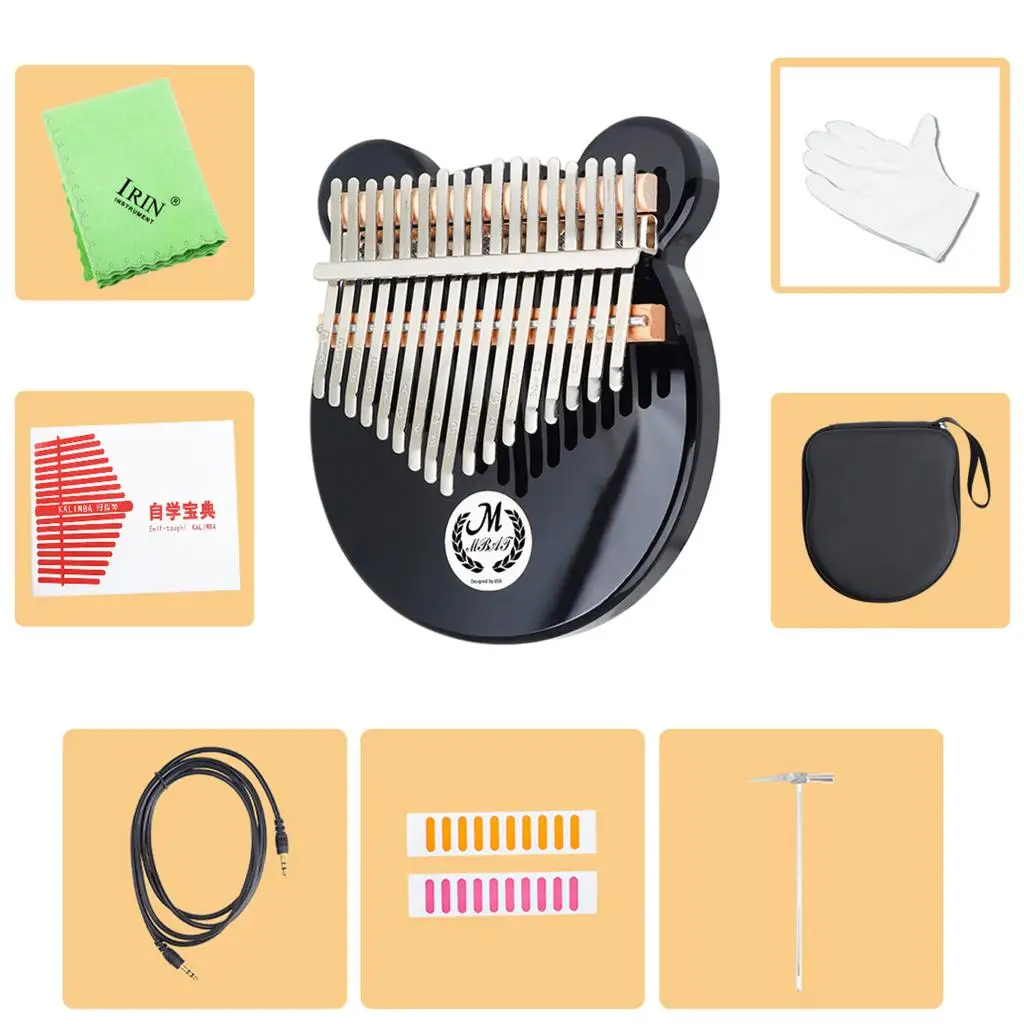 17 Keys EQ Kalimba Thumb Piano Kid Toy Hand Mbira Finger Musical Instrument Tool