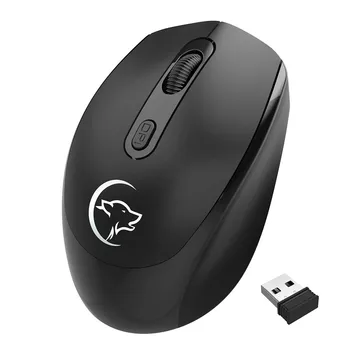 

Rechargeable 2.4G USB Wireless Mouse Metal Noiseless Silent Click Optical Gaming Mouse for Laptop Desktop souris sans fil A40