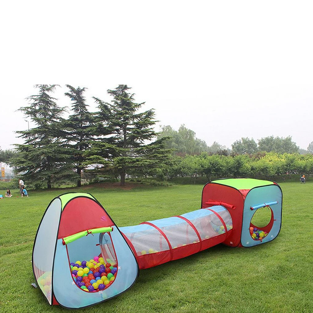 Folding 3-in-1  Up Playhouse Ball Pit Playtent Tent Summer Garden Beach Indoor Outdoor Play Fun Kids Toy