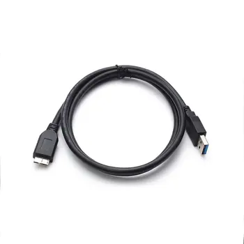 

1PC High Speed Micro USB3.0 Cable USB3.0 Type A to Micro B Cord For Samsung S5 Hard Disk Black
