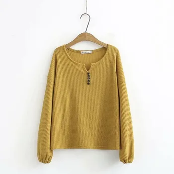 

Plus Size Women's Long Sleeved blouse Casual Female Oversized Tops