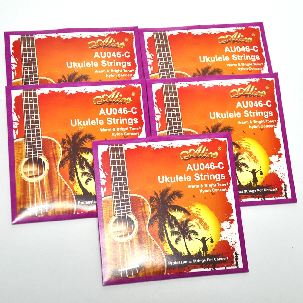 

5 Sets Alice AU046-C Ukulele Strings Warm & Bright Tone Nylon Concert Professional