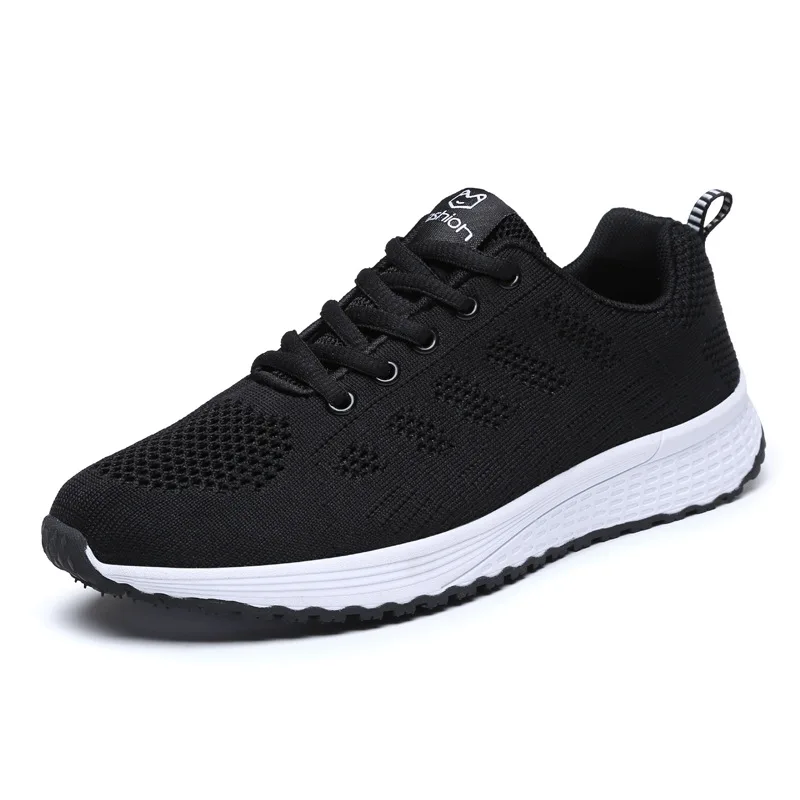 

2019 Spring And Summer New Style Women's Mesh Breathable Running Shoes Student Athletic Shoes Anti-slip Lightweight Fly Woven Ru