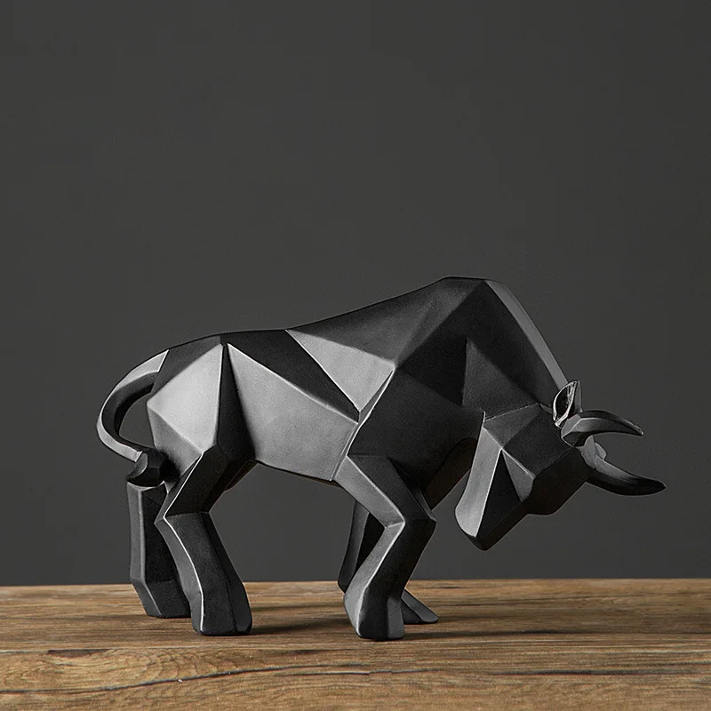 

Nordic Style Resin Crafts Bullfighting Creative Decorations Home Study Bedroom Living Room Decorations