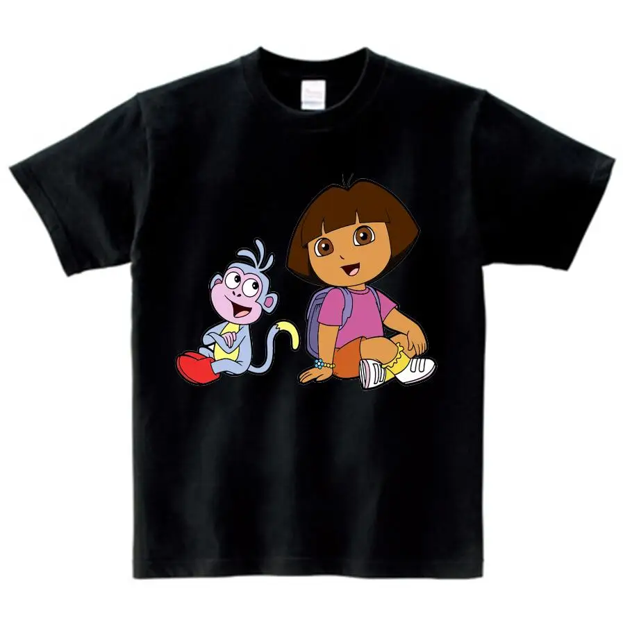 Летняя одежда для маленьких мальчиков и девочек футболки модные футболки для девочек удобная детская футболка с принцессой