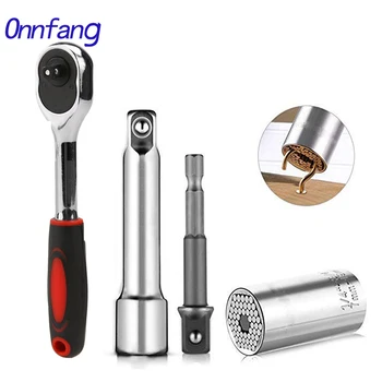 

7-19mm Magic Socket Attachment Universal Socket Grip Multi-Function Ratchet Wrench Power Drill Adapter Professional repair Tool