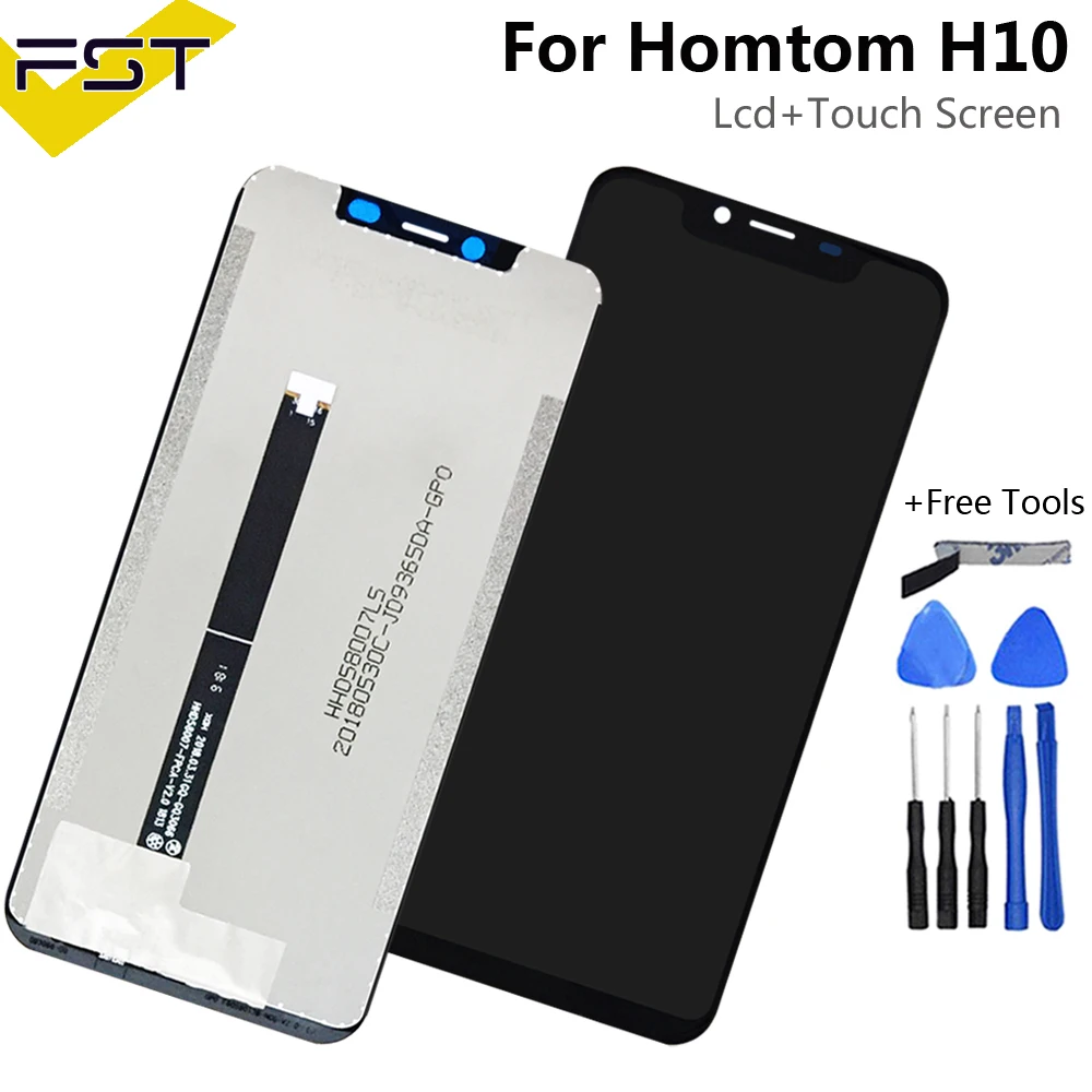 

Black 5.85''For Homtom H10 LCD Display and Touch Screen Digitizer +Tools And Adhesive For Homtom H10 Mobile Phone Accessories