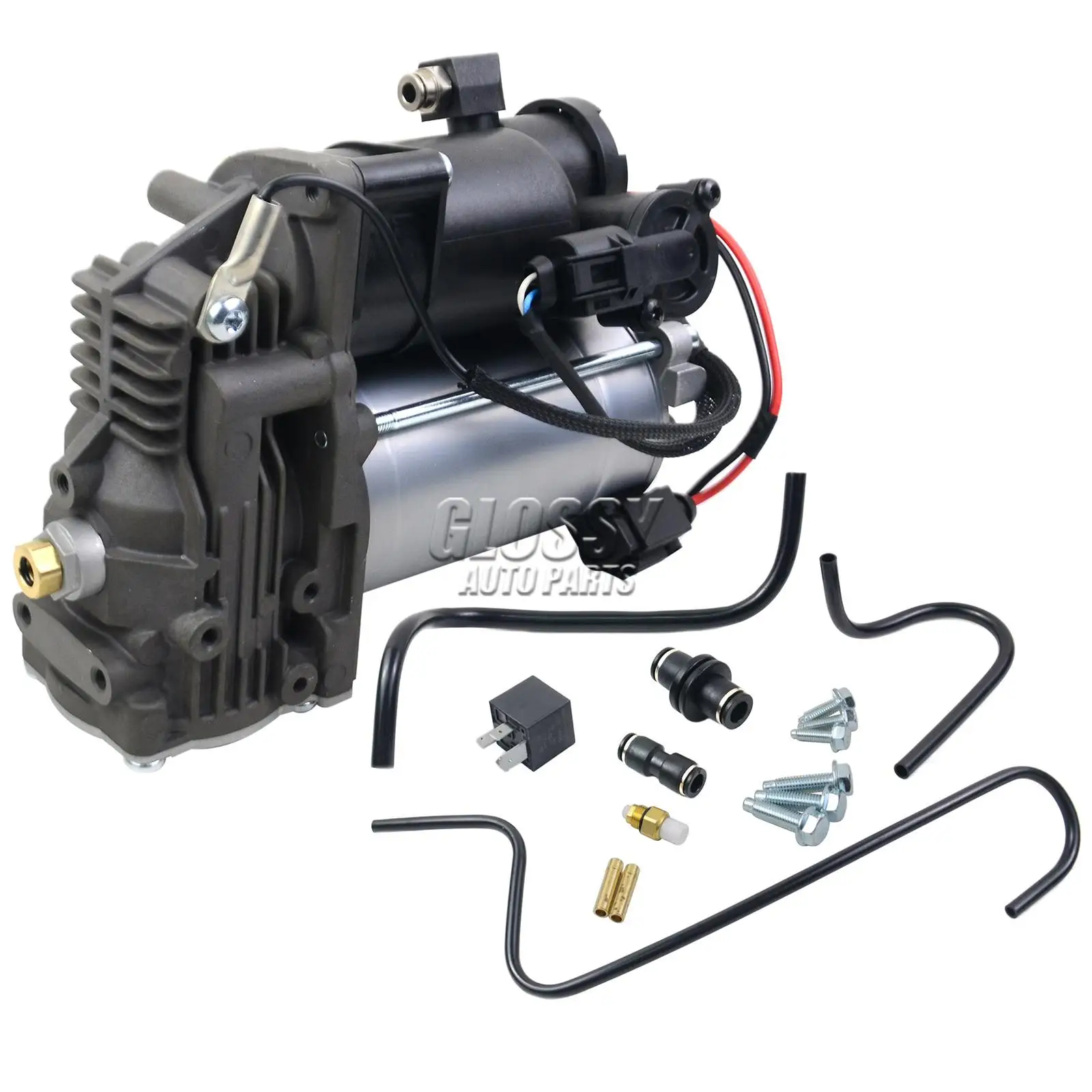 LR4 10-14 Firweland Air compressor pump & Repair Kit AMK Style for La-nd Rover LR3 05-09 Ran-ge Rover Sport 06-13 RQG500130 6H2219G525BE 